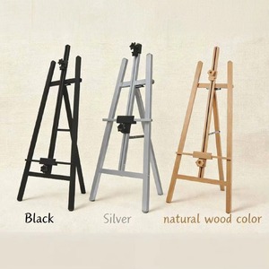 ขาตั้งไม้แบบโมเดิร์น สีธรรมชาติ รูปทรงสี่เหลี่ยมผืนผ้า ของตกแต่งบ้านสำหรับใช้ภายในอาคาร แข็งแรงทนทาน สำหรับจัดแสดงงานศิลปะ - Product Image 4