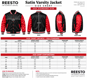 Chaqueta Varsity Azul de Moda para Hombre, Impermeable, Informal, para Invierno, de Lona y Satén, Estilo Béisbol - Product Image 6