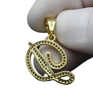 Exclusivo Colgante con Letra D, Colgante de Diamante Moissanite sin Cadena, Plata de Ley 925, Regalo de Cumpleaños - Product Image 2