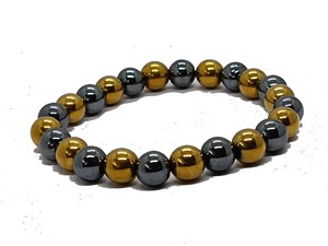 High quality Pyrite Hematite Crystal Gemstone <b>Bead</b> <b>Bracelet</b> Fashion Charm Jewelry for <b>Men</b> Women for Energy Meditation Gift - Product Image 4