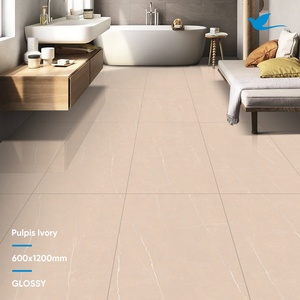 Very Cheap Rate Indian Ceramic and Porcelain Tiles Brown Good Quality Floor Tiles for Apartment Use 600x1200mm - Product Image 1