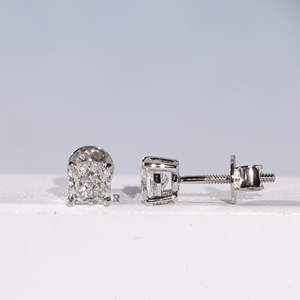 Cushion Cut Lab Grown Diamond Stud <b>Earrings</b> 0.30-2.00ct 10k-18k Solid Gold IGI Certified VS1 Clarity E Color Women's <b>Fine</b> - Product Image 1