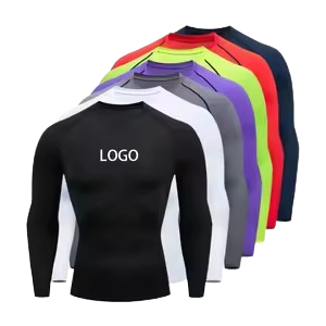 เสื้อรัดรูปแขนสั้นคุณภาพสูง ออกแบบ 3 มิติ แฟชั่นใหม่ โลโก้สั่งทำ OEM โพลีเอสเตอร์/สแปนเด็กซ์ พิมพ์ลายดิจิตอล สีพื้น - Product Image 6