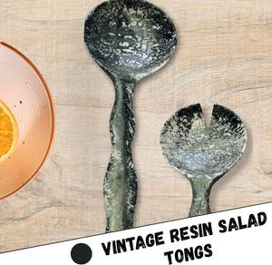 Ensemble cuillère et fourchette à salade en résine moderne de qualité supérieure, écologique, durable, pour les fêtes, avec long manche - Product Image 5