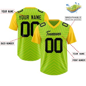 Camiseta de Fútbol Americano al por Mayor, Tejido Transpirable, Sublimación, Nombre y Número del Equipo Personalizados, Fabricante de Ropa Deportiva - Product Image 6