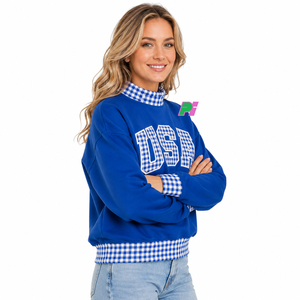 Sweat-shirt d'hiver personnalisé surdimensionné à col montant et épaules tombantes, imprimé, 100 % coton molletonné, OEM/ODM Pook International - Product Image 2
