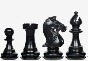 Ensemble d'échecs Premium Noble Stallion 4.8 King en ébène et buis naturel, édition de luxe à prix avantageux - Product Image 5