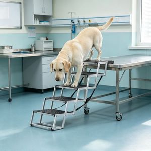 Rampa Pieghevole per Cani da Auto, Comoda Scala per Animali Domestici, Struttura in Legno Massello, Imbottitura in Memory Foam, Lavabile - Product Image 5