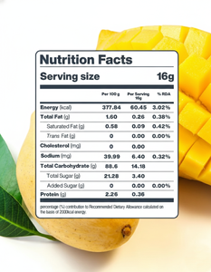Mango Entero Liofilizado, Sabor Dulce, Crujiente, Snack Saludable, Frutas y Verduras Naturales, Envasado al Vacío, 1 kg - Product Image 2