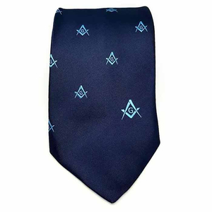 Corbata de Moda Masónica para Hombre Hecha Profesionalmente, Corbata Masónica con Bordado Personalizado, Servicio OEM ODM - Product Image 4