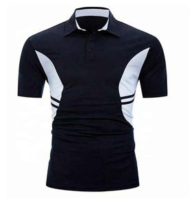Men's Striped Short Sleeve <b>Polo</b> Shirt Casual Woven Regular Fit <b>White</b> Black Yellow Patterned Design - Product Image 4