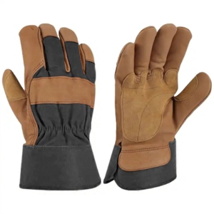 Gants de travail confortables et robustes en cuir de vachette grainé canadien, réfléchissants, pour la sécurité industrielle et la protection des mains - Product Image 5