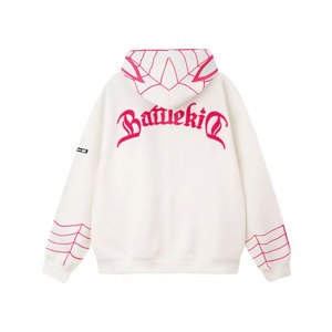 Sudadera con Capucha Extra Grande para Hombre, de Poliéster/Algodón, Ecológica, Moderna, de Color Sólido, con Logotipo Bordado en la Parte Delantera, Personalizable, para Otoño - Product Image 2
