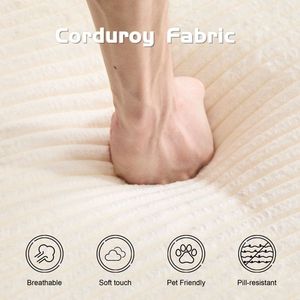 Modern Small Corduroy Loveseat Sofa Comfortable Deep Seat Bed for Bedroom & Living Room with Reversible Cushion Pill - Product Image 4