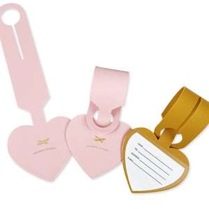 Etiqueta de equipaje de cuero PU en stock con protección de privacidad, etiquetas de nombre para equipaje de viaje, etiquetas para mochila, etiquetas para maleta - Product Image 5