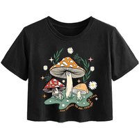 Top Corto Casual de Verano para Mujer, Color Sólido, a la Moda, con Logotipo Personalizado en la Parte Delantera, Cintura Alta