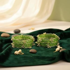 Professional Manufactures Decorative Glass Kashmiri <b>Bangles</b> for Ladies Factory Made Women Velvet Glass <b>Bangles</b> <b>Set</b> Available - Product Image 3