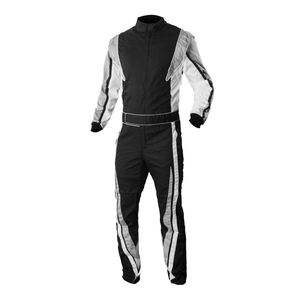 Traje de Carreras Personalizado, Talla Grande, Ropa Deportiva Negra, Transpirable, Resistente al Viento e Impermeable, Sublimado, para Karting - Product Image 6
