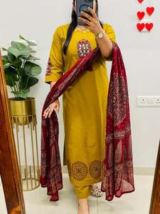 Women Ethnic Chiffon <b>Shawl</b> <b>Wrap</b> Breathable Digital Print Cotton Fabric Scarf Border Embroidery for Pakistani Style Kurta Outfit - Product Image 3