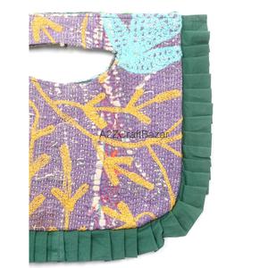 Handmade Vintage Multicolor 100% Cotton Suzani Women's Hand <b>Bag</b> Magnetic Closure Floral Embroidery Hand Clutch Exhibition Party - Product Image 2