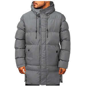 Veste parka coupe-vent à fermeture éclair sur pied pour hommes veste de sport imperméable et légère pour les entraînements d'automne et d'hiver OEM - Product Image 1