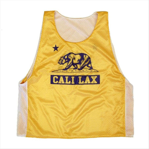 Custom Lacrosse <b>Men</b> Sleeveless Scoop Neck Jersey Breathable Polyester Sublimated <b>Sports</b> <b>Vest</b> Comfortable Lacrosse Pinnies - Product Image 4
