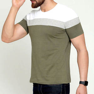 T-shirt Homme Col Rond Coupe Slim 100% Coton 2025 avec Impression Personnalisée Acceptée Service OEM de Haute Qualité Fabricant de T-shirts - Product Image 2