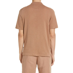 Camisas Casuales de Manga Corta para Hombre con Logotipo Bordado en la Parte Delantera, Ecológicas, de Alta Calidad, 100% Algodón, Tejido de Punto Antiarrugas - Product Image 4
