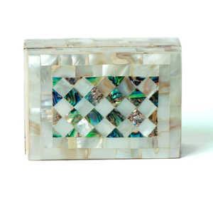 Decorative <b>Floral</b> Pattern Mother Of Pearl Jewelry <b>Box</b> Premium Shelf <b>Box</b> Jewelry Organizer for Gifting Vanity & Jewelry Display - Product Image 2