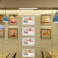 Écran d'affichage numérique double face suspendu au plafond pour publicité intérieure, haute luminosité, 21,5 pouces, pour vitrine