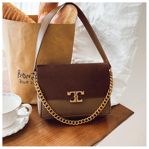 Factory Direct Wholesale Women's Vintage Faux Leather Casual Tote Bags with Chain Strap for Daily Use - Product Image 6