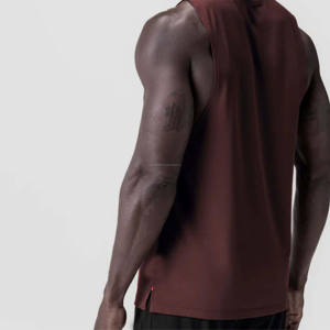 Débardeur de sport pour homme en coton et polyester sans manches Débardeur de sport pour homme T-shirts unisexes Coupe ajustée - Product Image 6