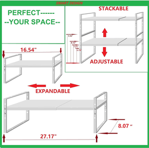 Organizador de Especias para Armario, Encimera, Despensa, Alacena o Puerta y Montaje en Pared, Simple y Moderno, Paquete de 2, Estante para Especias de 4 Niveles - Product Image 4