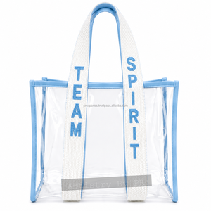 กระเป๋าใสใส่ของสำหรับกีฬา Victory Clear Stadium Tote Bag แบบใส PVC  สายสะพายประดับลูกปัด  ได้รับอนุญาตให้นำเข้าสนามกีฬา เหมาะสำหรับแฟนกีฬาในวันแข่งขัน - Product Image 4