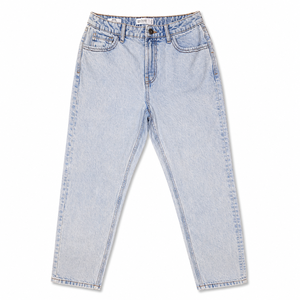 Jean en denim délavé Halston pour homme, taille haute, coupe droite, en coton léger, style décontracté printemps - Product Image 1