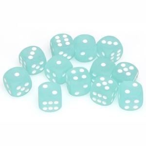 Vente en gros de dés en acrylique bleu pastel personnalisés, ensemble de dés D6 standard de 16 mm, dés de jeu à coins arrondis pour jeux de société, accessoires de table - Product Image 3