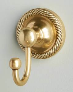 Patère murale vintage en laiton antique, faite à la main, avec designs personnalisables, pour serviettes et vêtements de salle de bain, à vendre - Product Image 5