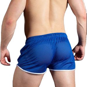 Pantalones cortos deportivos de tres cuartos para hombre, pantalones de entrenamiento de punto de secado rápido transpirables, ropa informal de playa Sexy para exteriores - Product Image 2