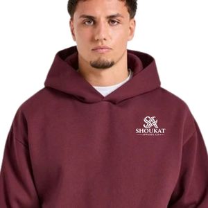 Ensemble de survêtement bordeaux pour homme avec sweat à capuche et pantalon de jogging assorti, deux pièces, décontracté, sportswear, streetwear - Product Image 3