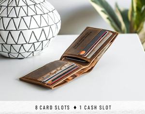 <b>Wallet</b> Leather Anniversary Gift for Him Personalized Engraved Boyfriend Men <b>Dad</b> LW-0092 - Product Image 6