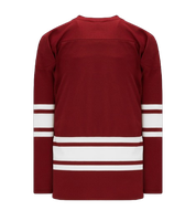 Dernier design de maillot de hockey sur glace personnalisé par sublimation, nouvelle mode, 100% polyester respirant, séchage rapide, unisexe adulte, 300g sans couture
