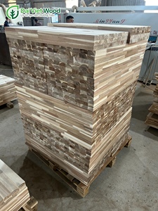 Panneaux en bois d'acacia articulés au doigt pour dessus de table intérieur - Product Image 2