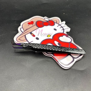 ทวีตเตอร์90องศากลิตเตอร์สีดำเคลือบด้วยจุดสีม่วงอย่างยั่งยืนกระเบื้องพาเลทโลโก้ที่กำหนดเอง - Product Image 5