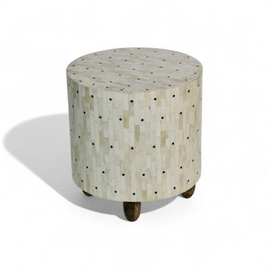 Luxury Bone Inlay Bedside Wardrobe and Table Minimalist Design Side Table Decorative Nightstand End Table Premium Hotel Bedroom - Product Image 3