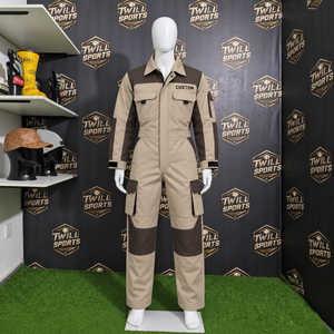 Overol de Trabajo Profesional para Hombre, de Algodón Twill, Manga Larga, para Construcción y Reparación, Mecánico Industrial, Ropa de Trabajo - Product Image 5