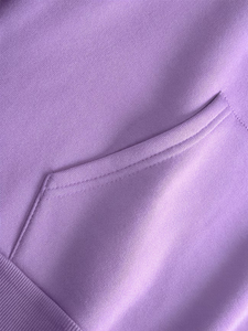 Custom Logo Purple Hoodie 100% Cotton Fleece Unisex Regular Fit Casual Autumn Wear Heat Transfer Printed made in bangladesh - Product Image 5