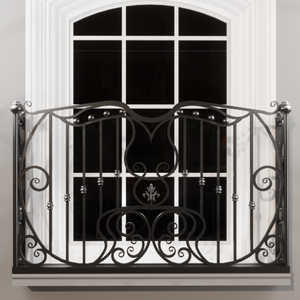 Custom Wrought Iron Balcony Railing Stylish Railings for Balcony Exterior Use Decorative Strong Durable Anti Rust Metal Design - Product Image 5