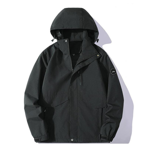 Outdoor Men's Winter Windproof Waterproof <b>Canvas</b> Motorcycle <b>Jacket</b> Zipper Long Casual Couple Matching Mountaineering Coat - Product Image 2