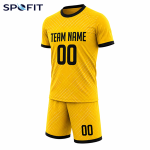 Ensemble de maillots de football personnalisés avec logo imprimé sur le devant, 100% polyester, séchage rapide, taille élastique, tailles adultes unisexes XS-XL, nom d'équipe personnalisé - Product Image 4