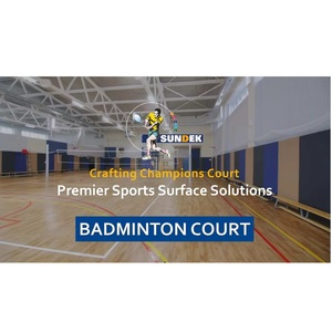 Premium Quality Indoor PVC <b>Badminton</b> Court Flooring with Shock Absorption for Sports Hall Use Available For Sale - Product Image 1